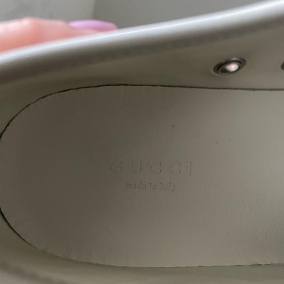 Authentic Gucci Women GG Low 'Cotton Washed Bianco sneakers - Picture 13 of 16